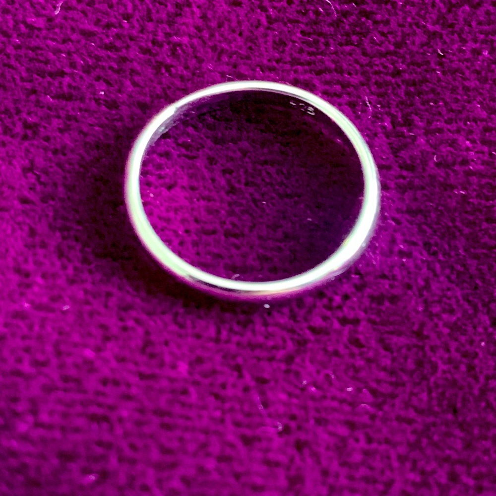 Sterling silver toe ring/baby ring size 1 1/2.